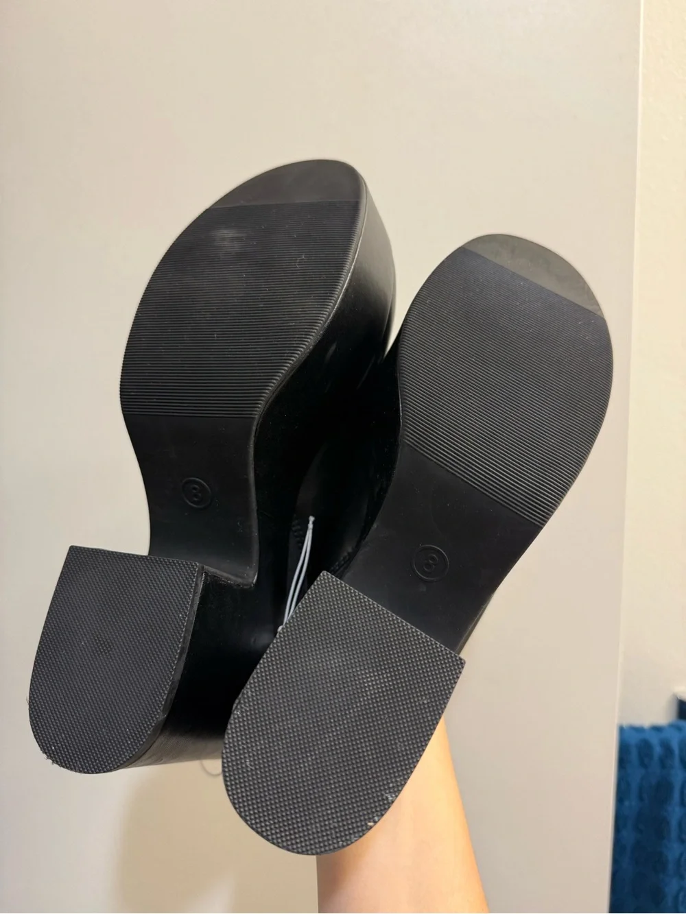 NWT Target A new day Platform clogs Black Platform Mule Heels - Women’s 8